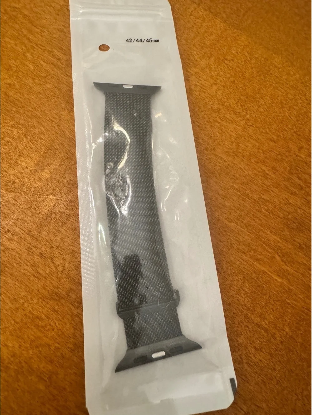 Black Mesh Replacement Watch Strap Compatible with 42/44/45mm Apple Watch 527